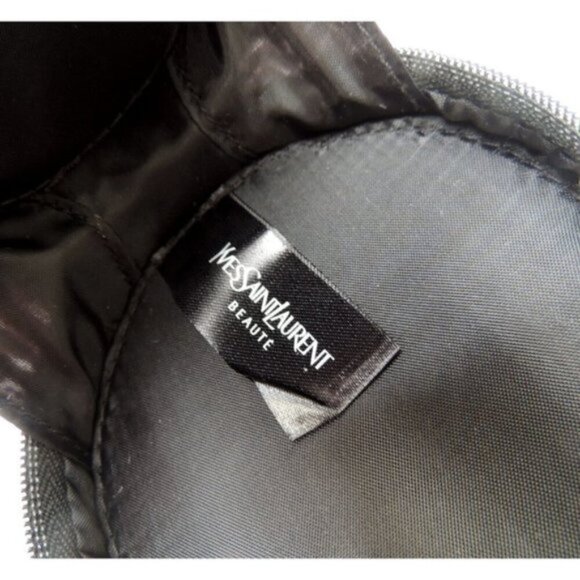 Small YSL Beaute round  black cosmetic bag, pouch, coin purse - Picture 2 of 7